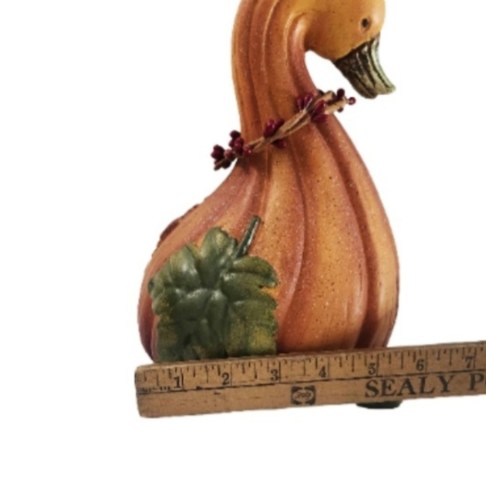 Vintage Gourd Pumpkin Ducks Geese Statue Decor Figures Set of 2 Collections, etc - Picture 5 of 16